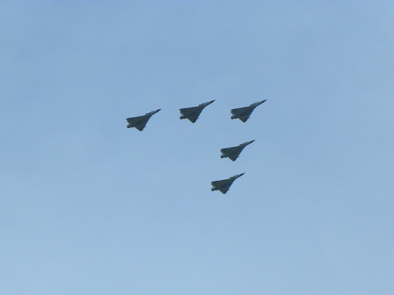 rocaf-mirage-2000-taiwan-han-kuang Five ROCAF Mirage 2000 Fighters Formation Flyover Songshan Air Force Base.jpg