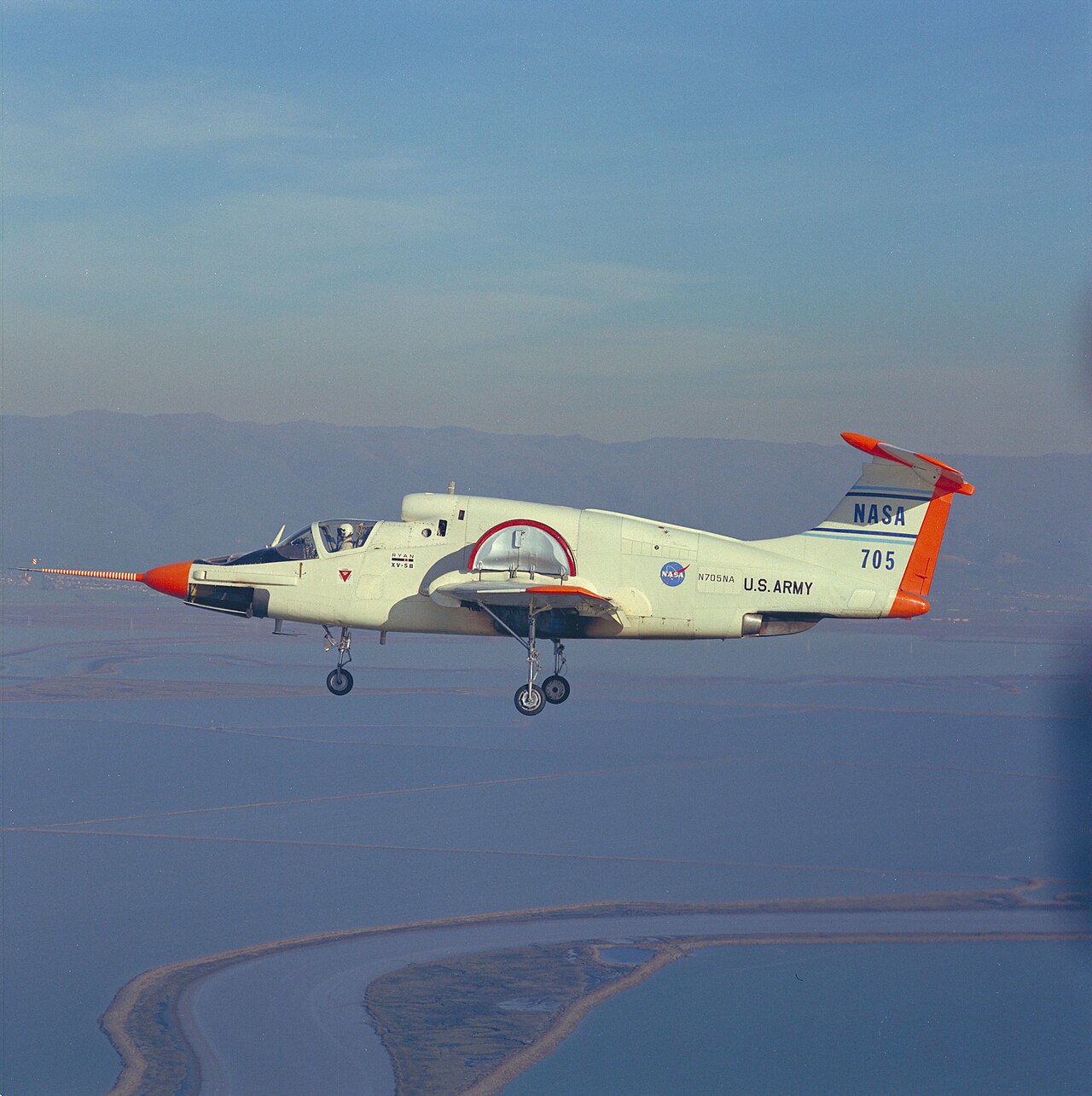 Ryan XV-5 Vertifan in flight Ryan XV-5 Vertifan in flight