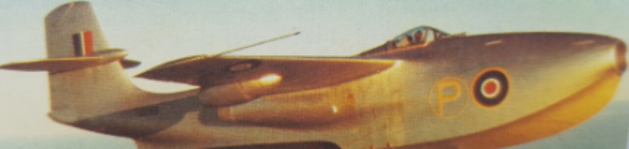 Saunders-Roe SR.A/1 in flight