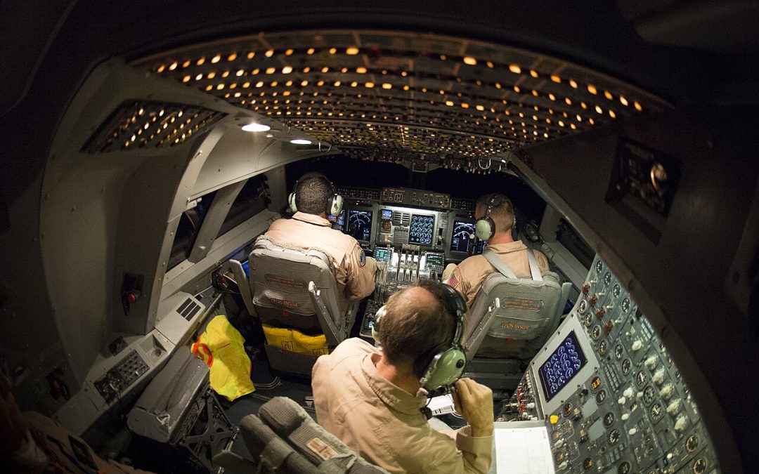 El 747 que voló con un telescopio en su costado.