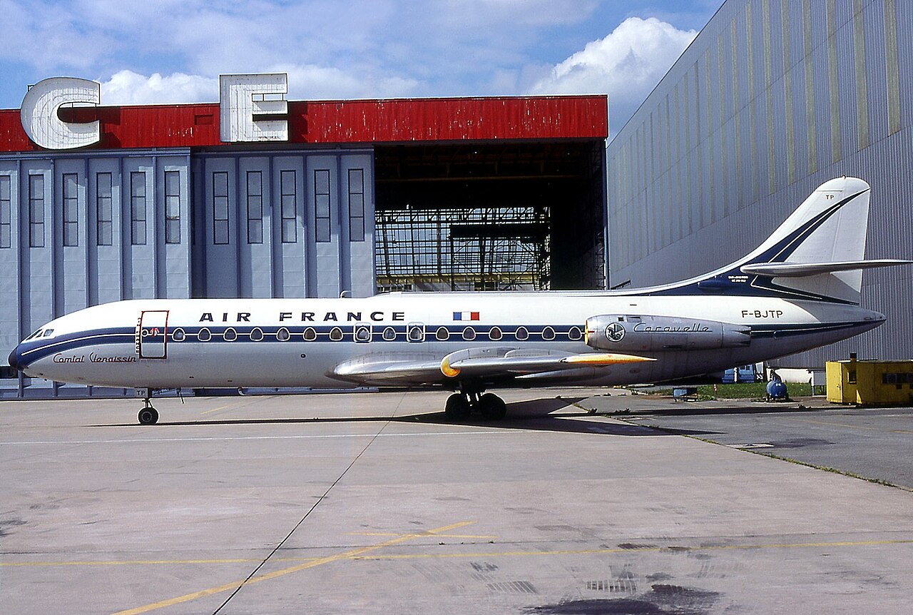 Una caravella dell'Air France Sud Aviation