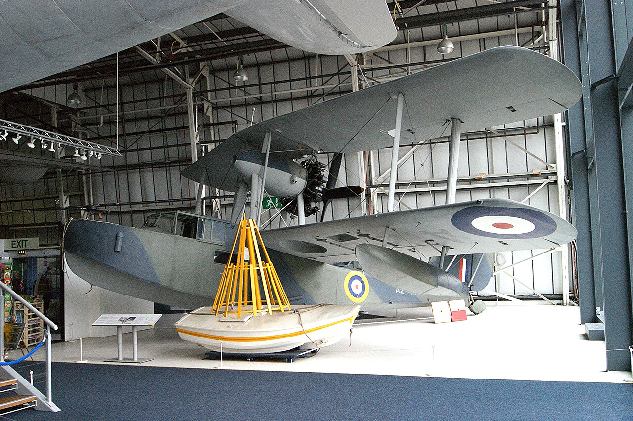 Supermarine Walrus A Supermarine Walrus amphibian, designed by R.J. Mitchell