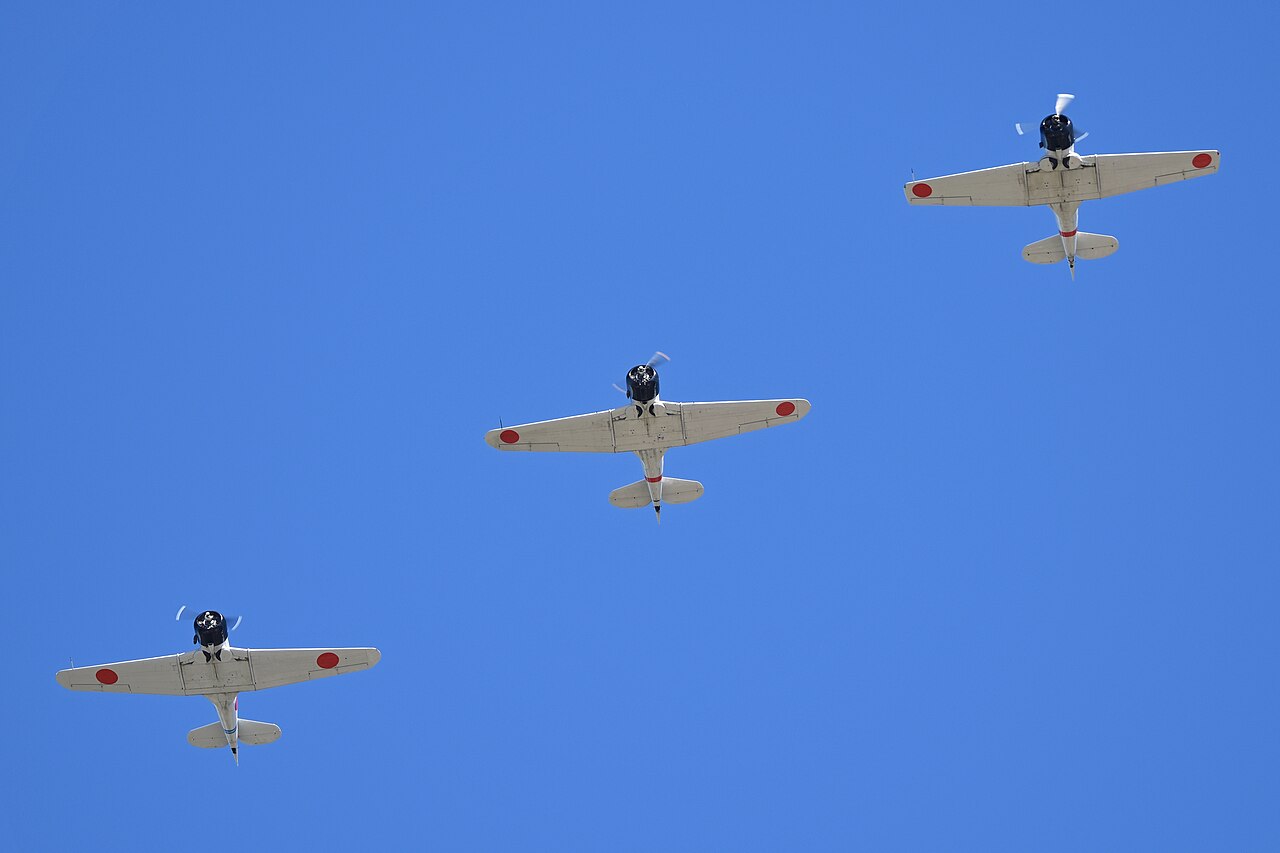 Tora Tora Tora airshow formation