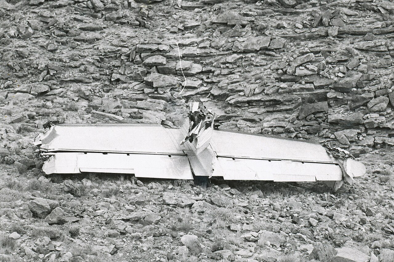 Recovered tail section of TWA Flight 2