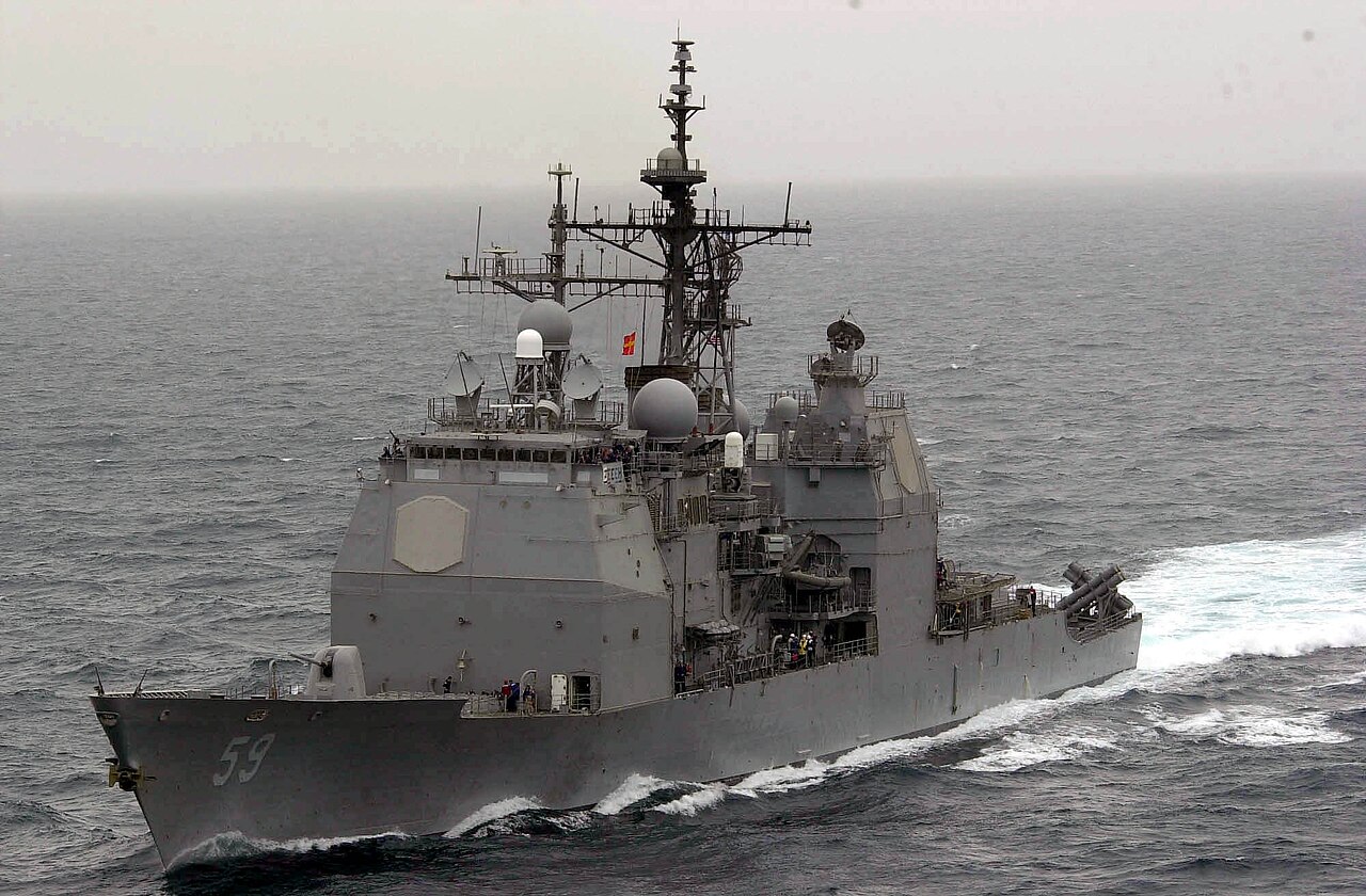 Le croiseur de classe Ticonderoga USS Princeton (CG-59)