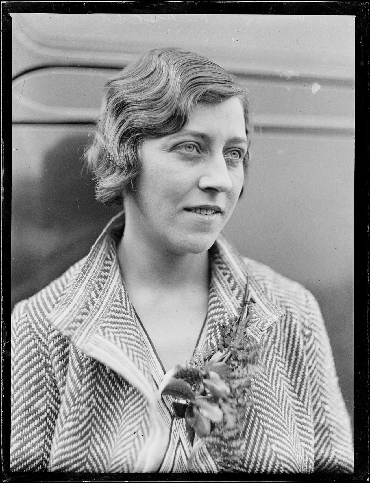 Portrait of Amy Johnson at Mascot, New South Wales, 1930