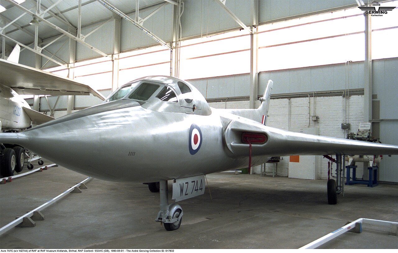 El Avro 707C WZ744 conservado