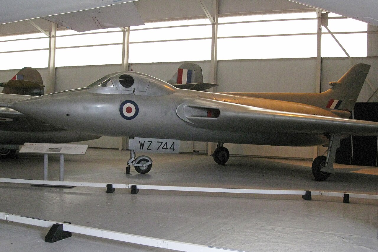 El Avro 707C WZ744 de dos plazas