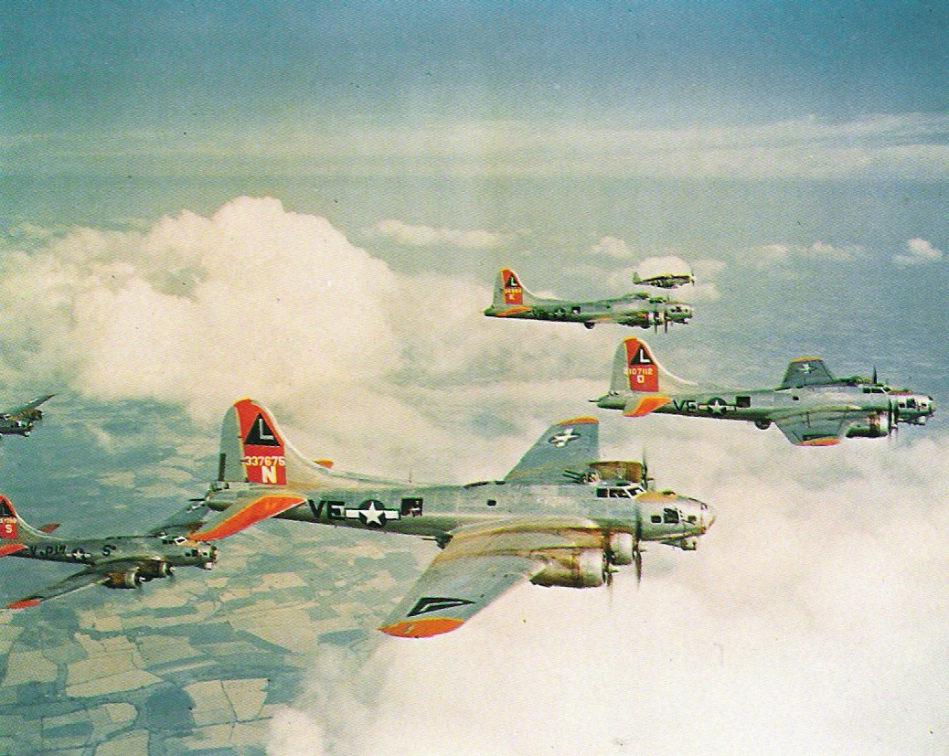 B-17G Flying Fortresses of the 381st Bomb Group in 1944