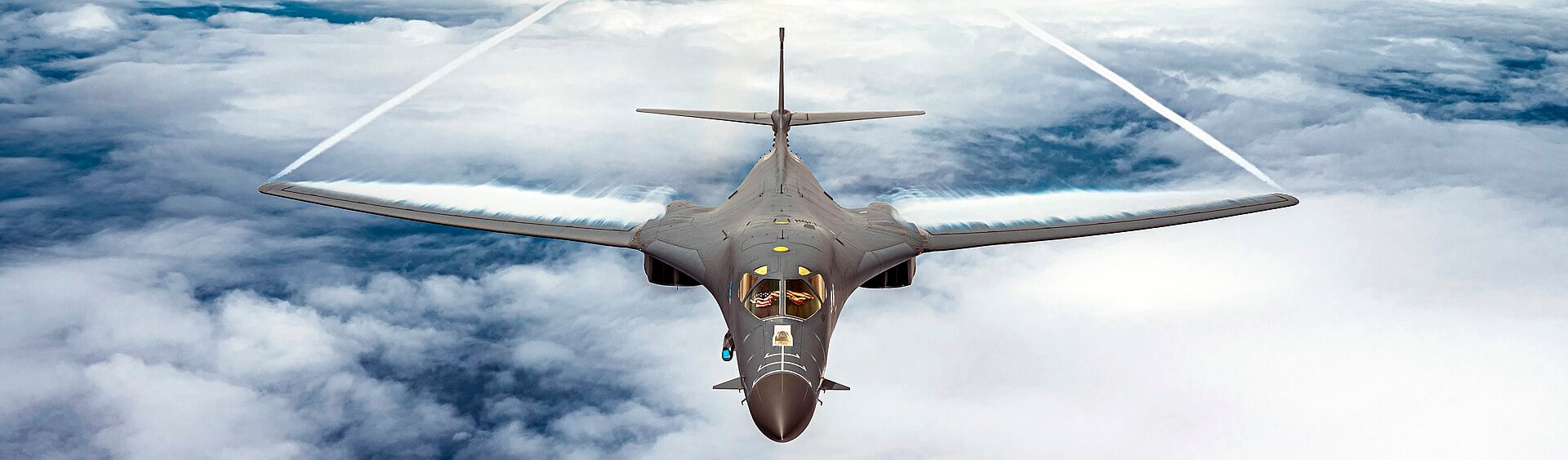 A B-1B Lancer of the 34th Expeditionary Bomb Squadron during a Bomber Task Force mission over the Pacific Ocean in June 2022