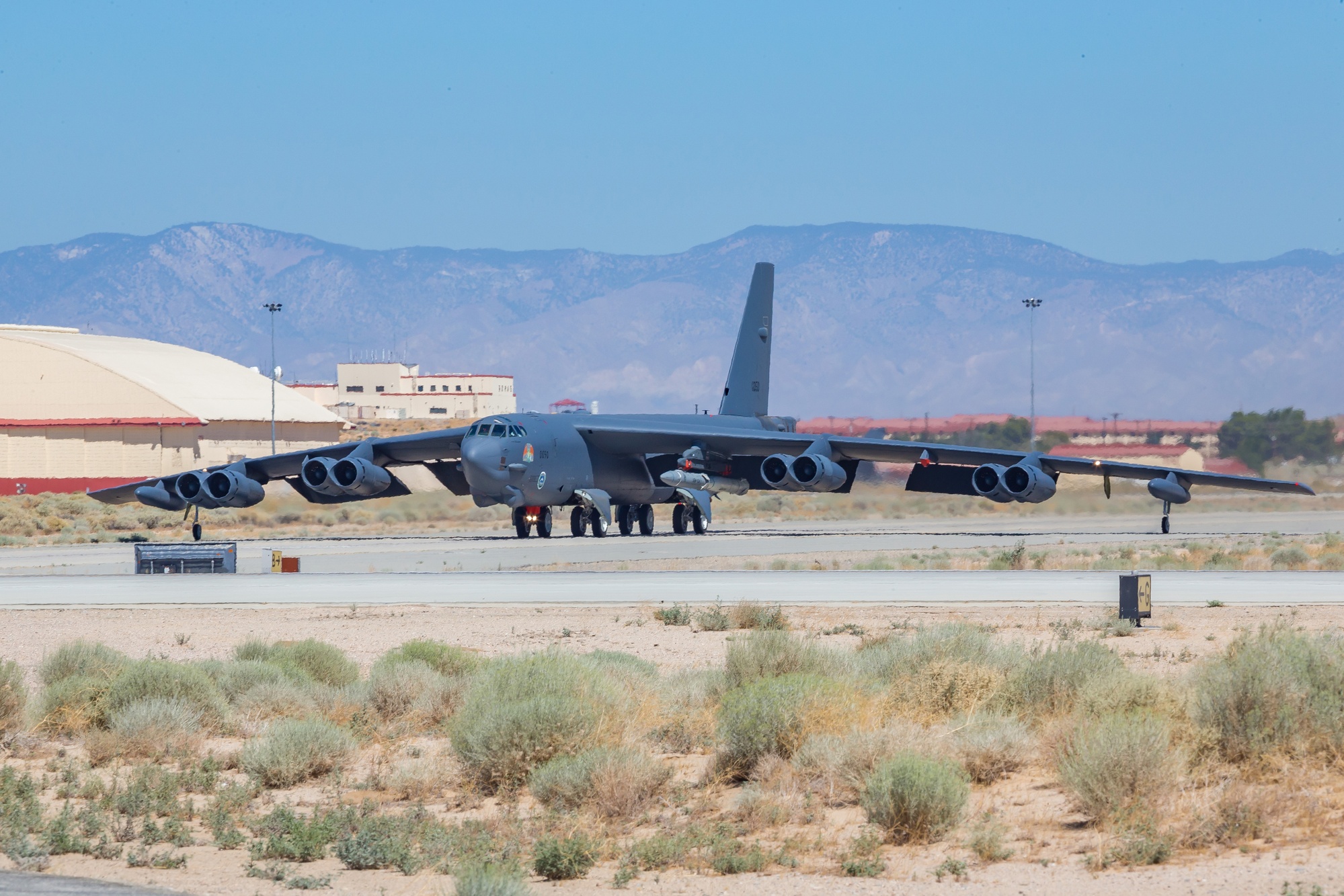 B-52H of the 419th Flight Test Squadron at Edwards Air Force Base during hypersonic weapon testing