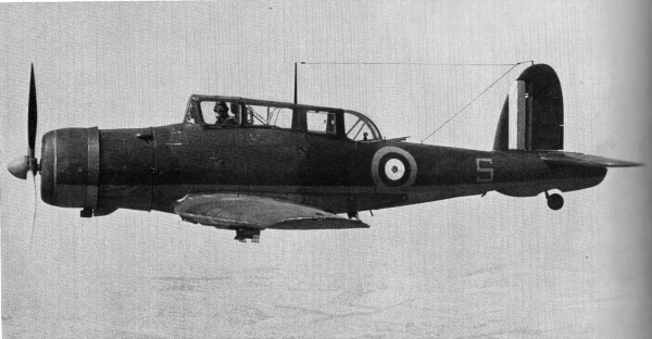 A Blackburn Skua, the Fleet Air Arm dive bomber and fighter