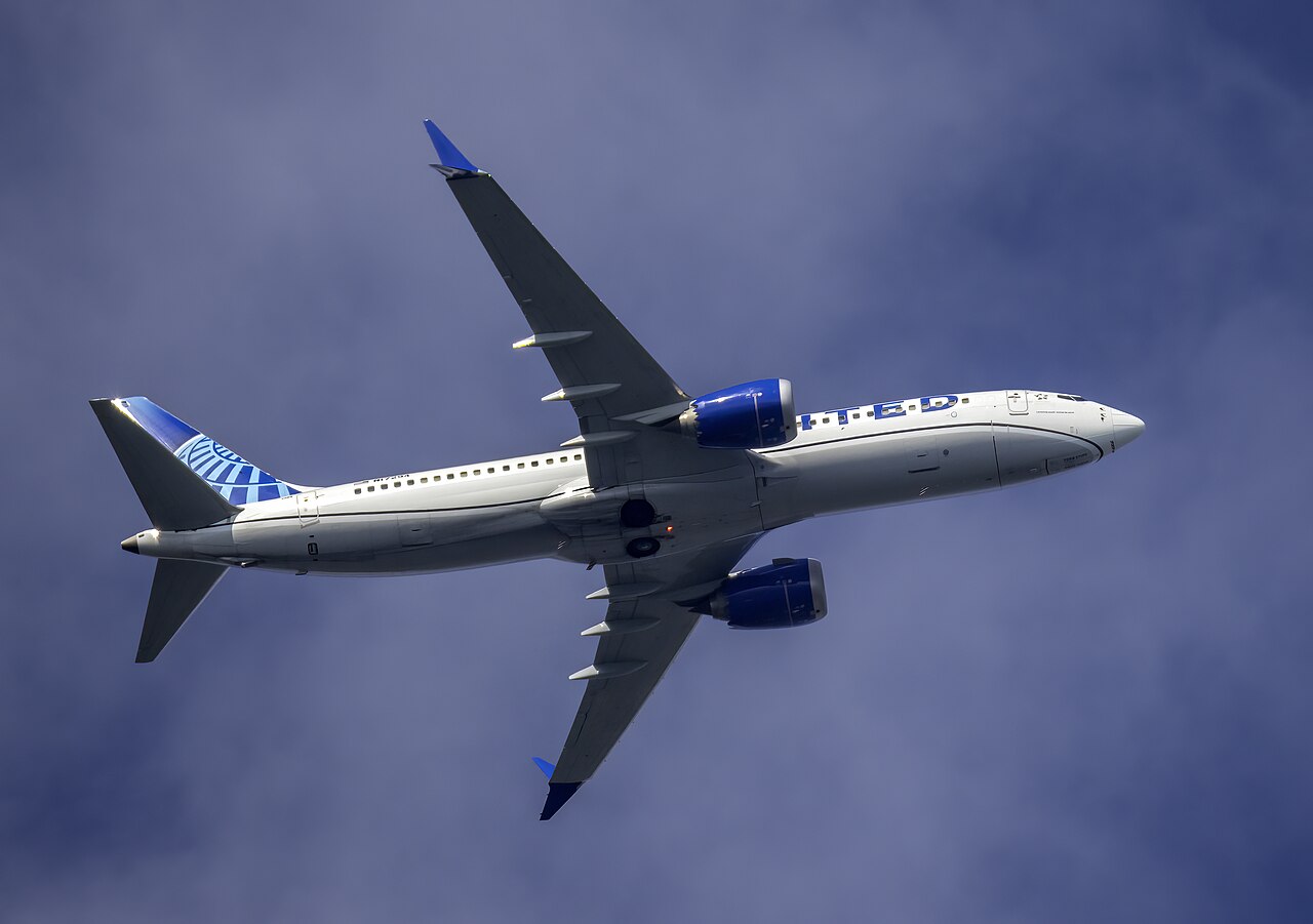 A Boeing 737-8 MAX in flight