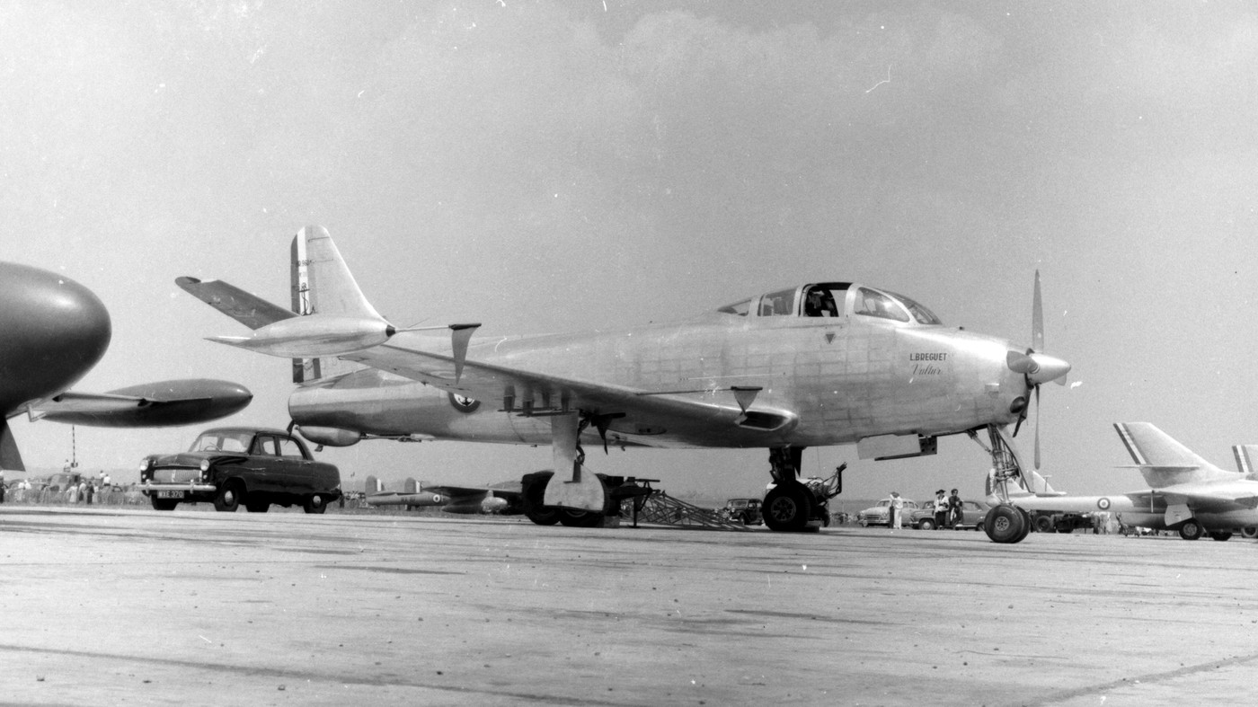 Breguet 960 Vultur on static display at the 1953 Paris Air Show