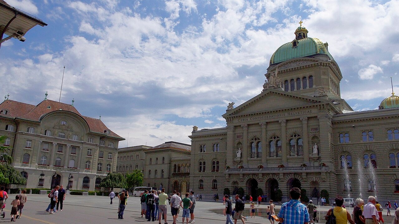 The Swiss Federal Palace, the Bundeshaus, in Bern