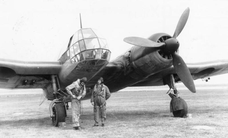 A Blohm und Voss BV 141 shortly before take-off
