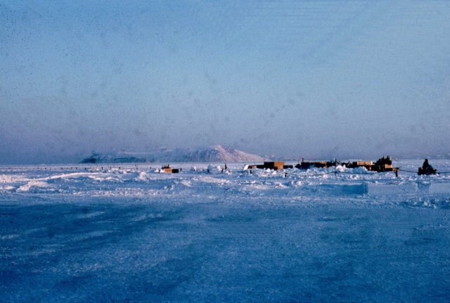 Camp Hunziker, il campo base del Progetto Crested Ice a Thule nel 1968