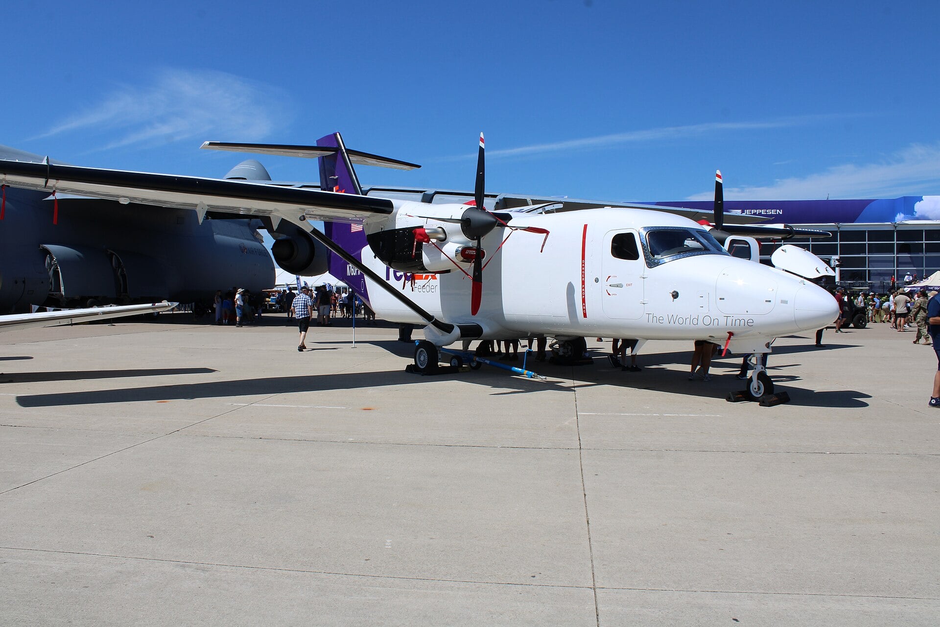 A Cessna 408 SkyCourier twin-engine turboprop freighter