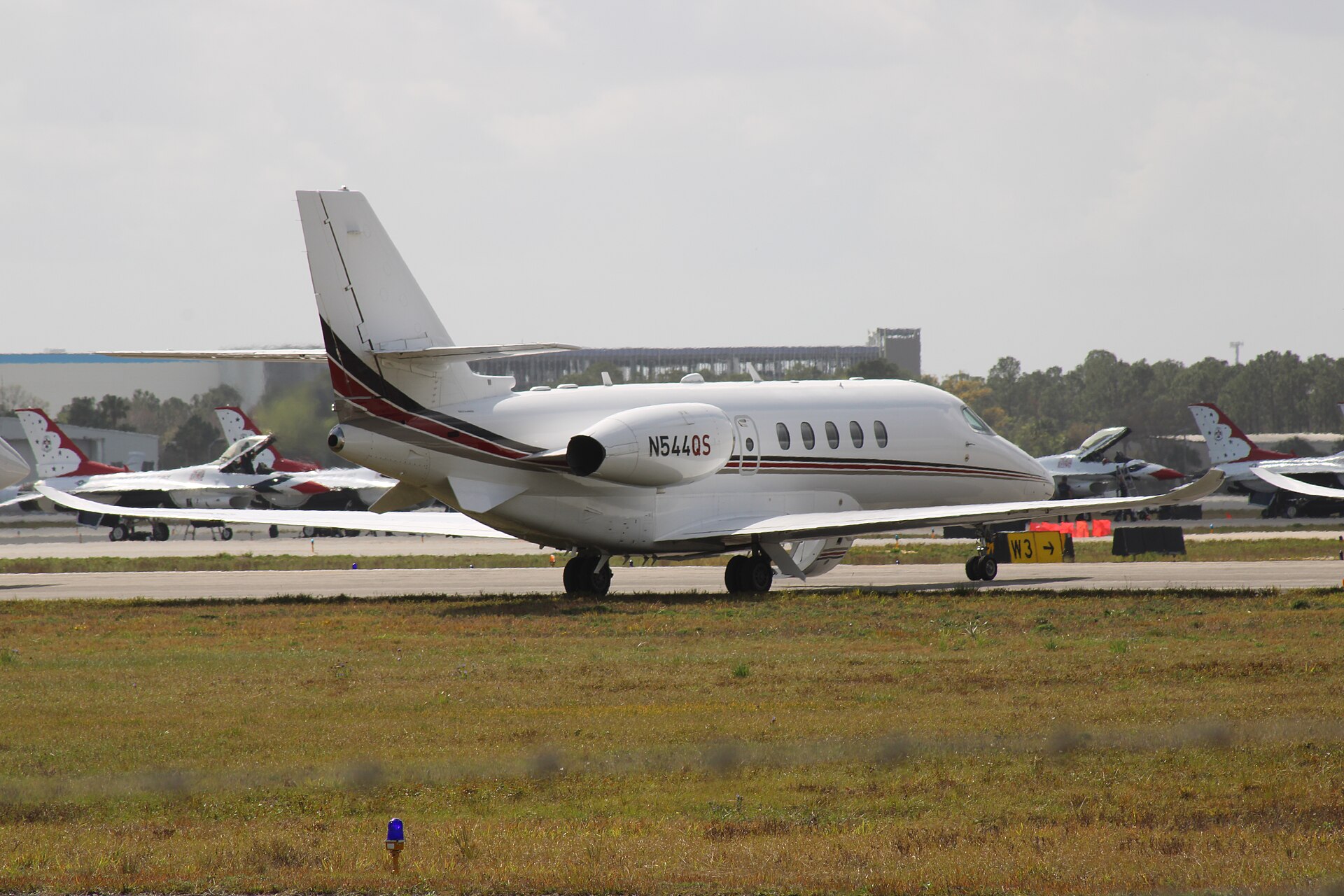 A Cessna Citation Latitude on the ramp