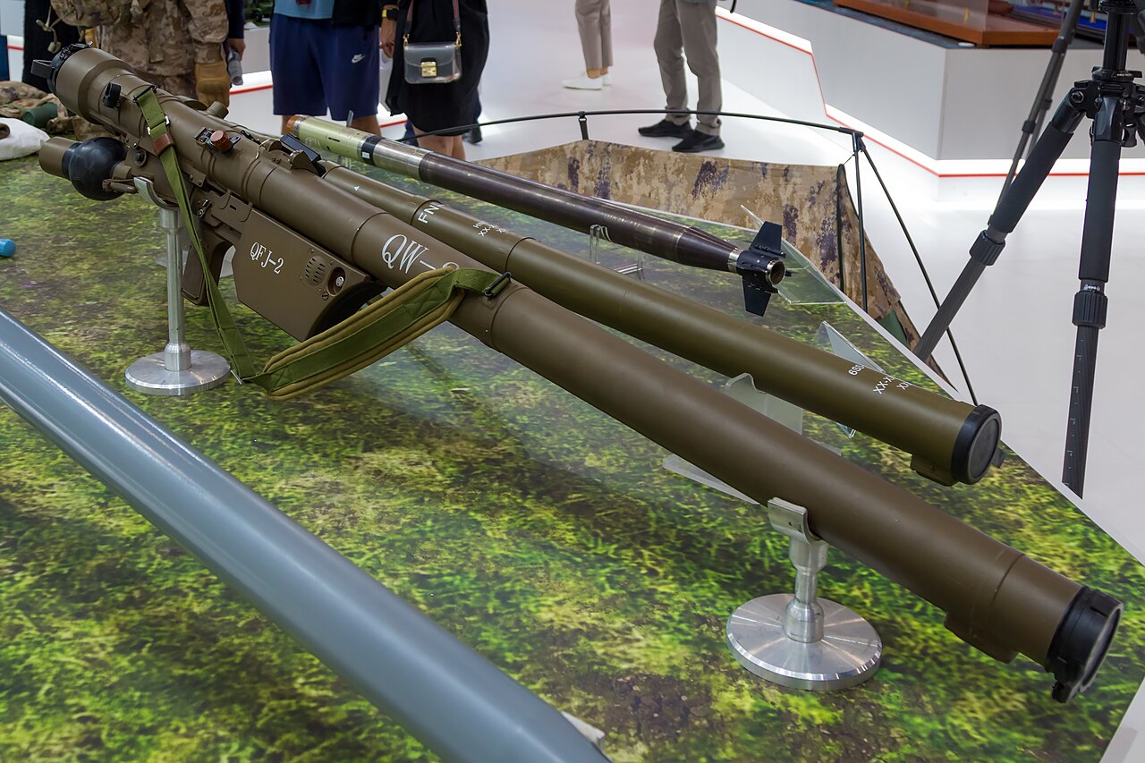 Chinese QW-12 MANPADS displayed at the Army-2022 forum in Russia