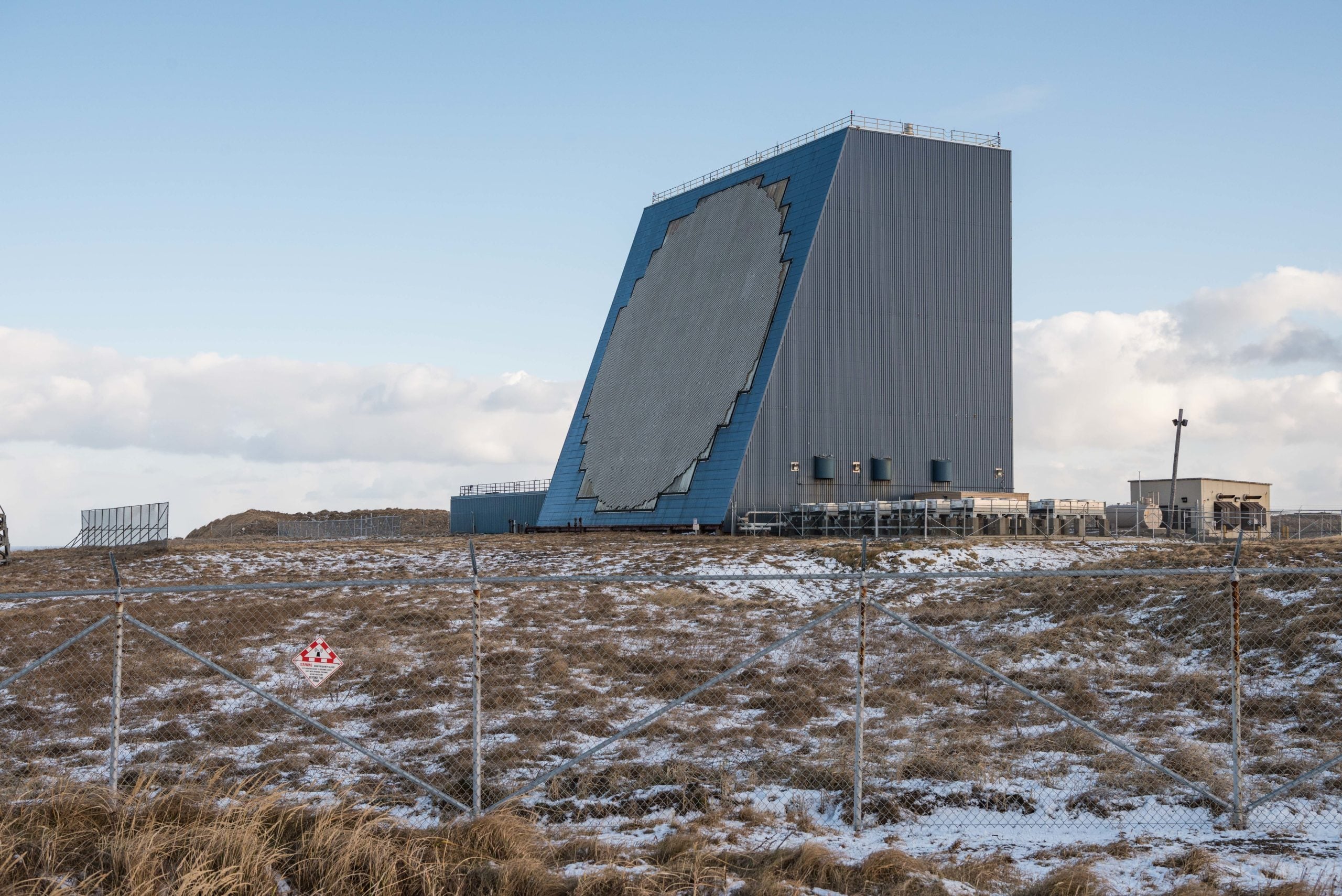 The Cobra Dane AN/FPS-108 phased array radar at Eareckson Air Station, Shemya, Alaska