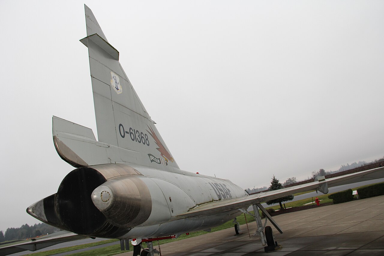 A Convair F-102 Delta Dagger in flight