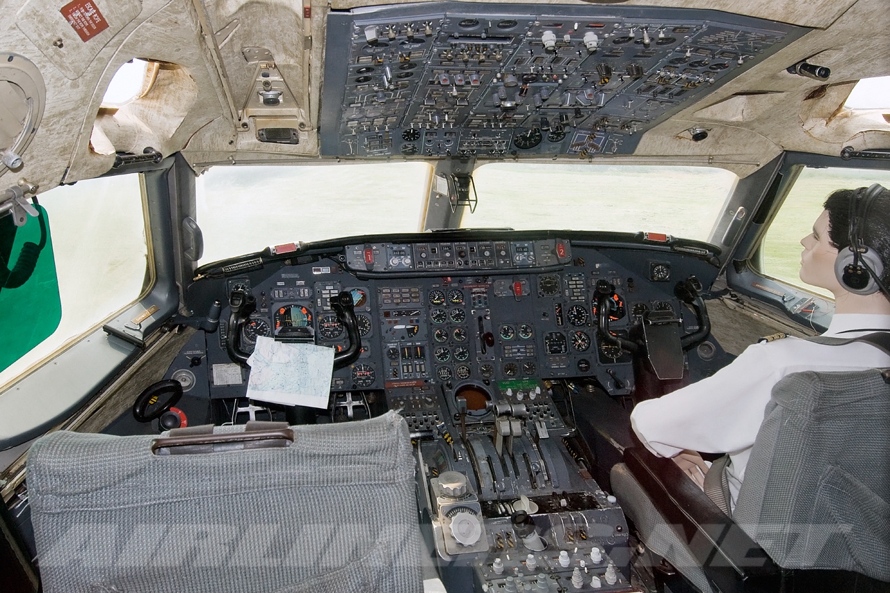 Un Dassault Mercure 100 en servicio de Air Inter.
