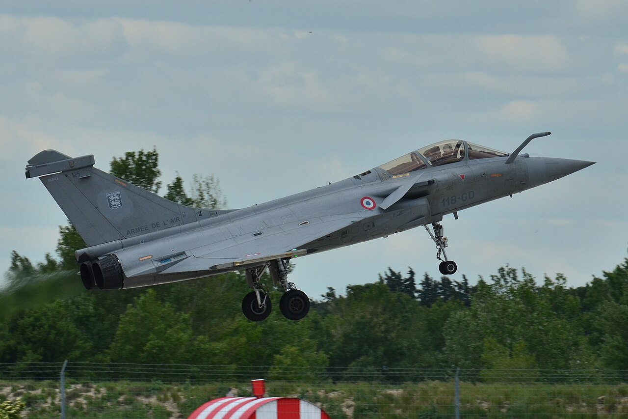 A Dassault Rafale C of the French Air and Space Force, the fighter type deployed on mission PEGASE 26