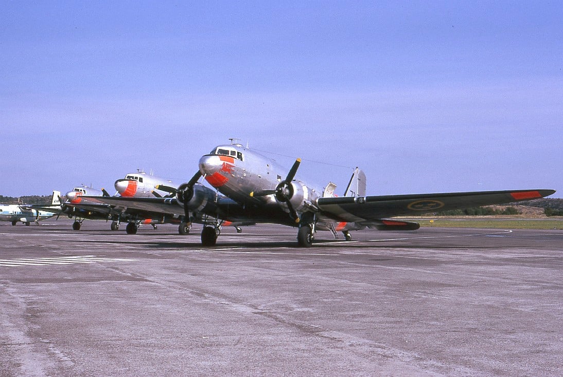 Swedish Air Force Douglas C-47A Tp 79 at Torslanda