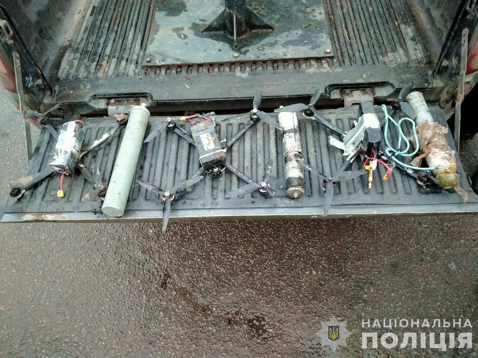 Downed Russian drones with explosives recovered in Ukraine