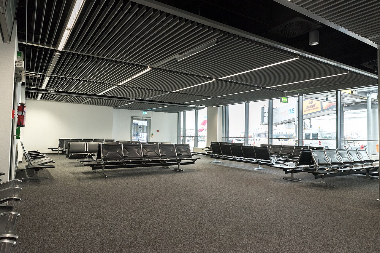 Terminal A at Düsseldorf Airport in Germany
