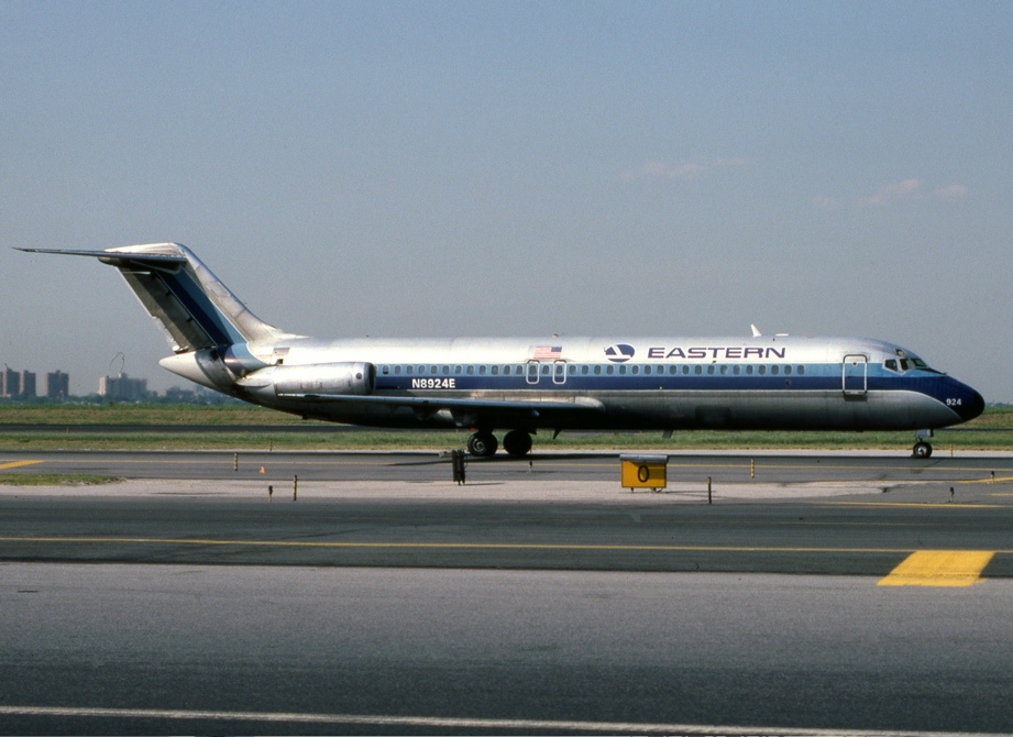 An Eastern Air Lines McDonnell Douglas DC-9-31 taxiing