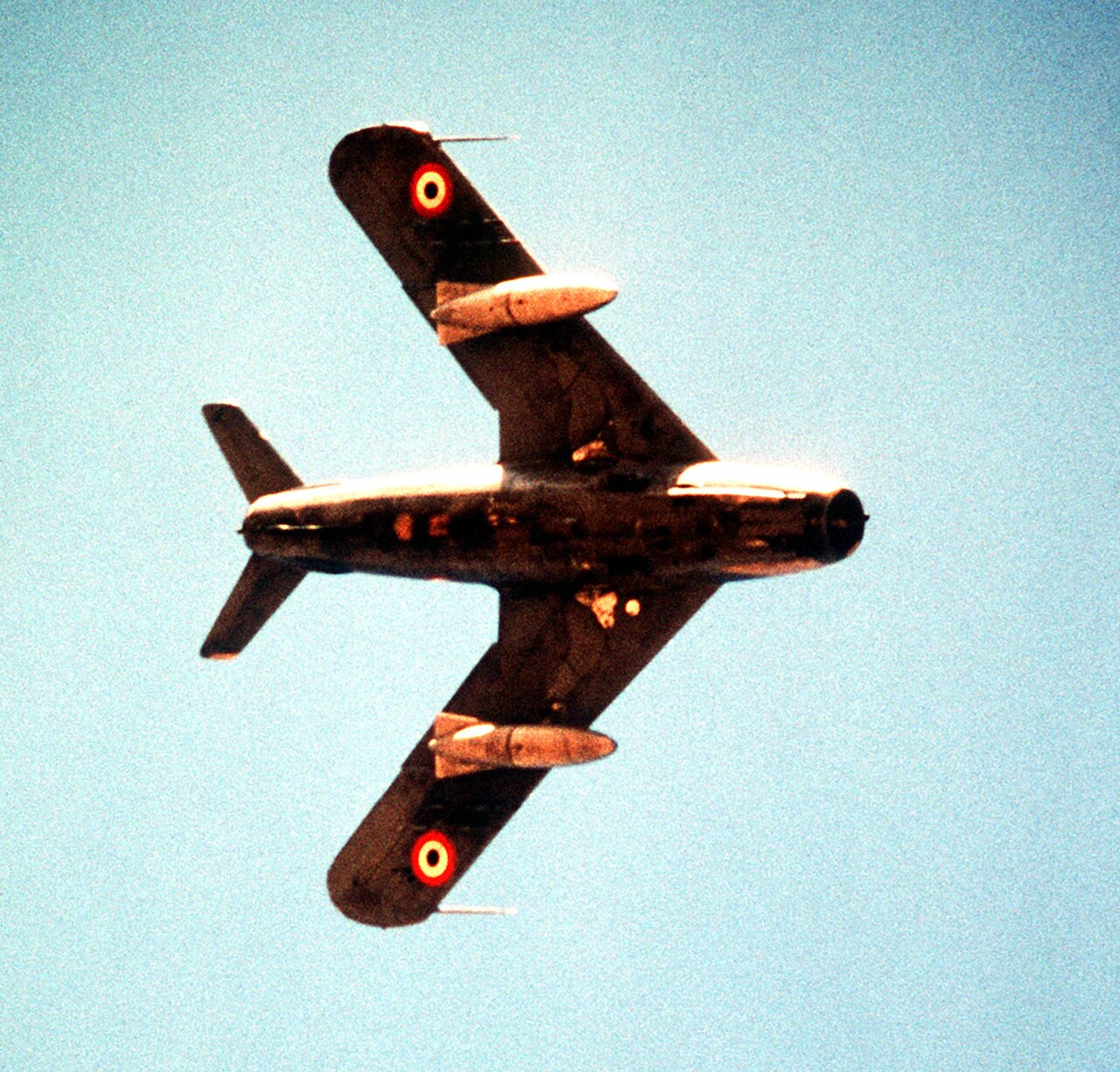 Egyptian Air Force MiG-17 in flight