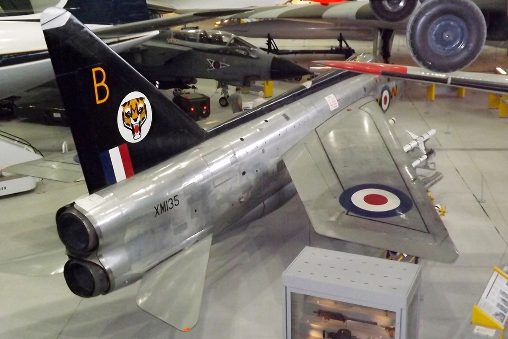 English Electric Lightning F.1 XM135 preserved at the Imperial War Museum Duxford