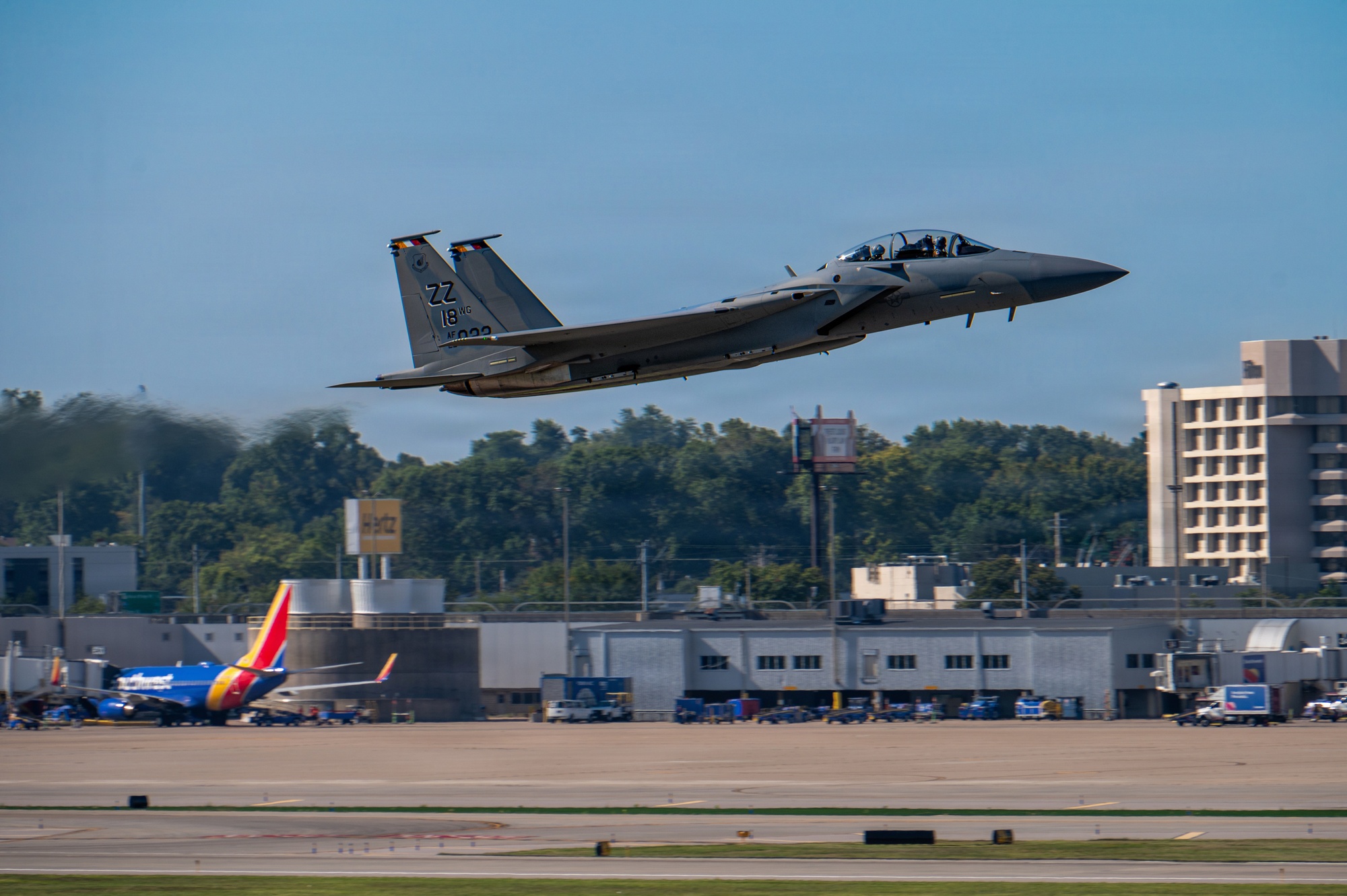 First Kadena-bound F-15EX Eagle II departs Boeing St. Louis
