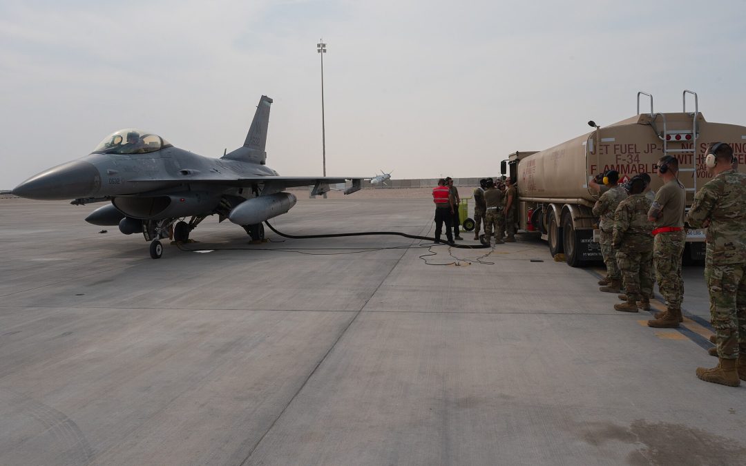 Hot Pit Refuelling: Rearming a Fighter With the Engine Running
