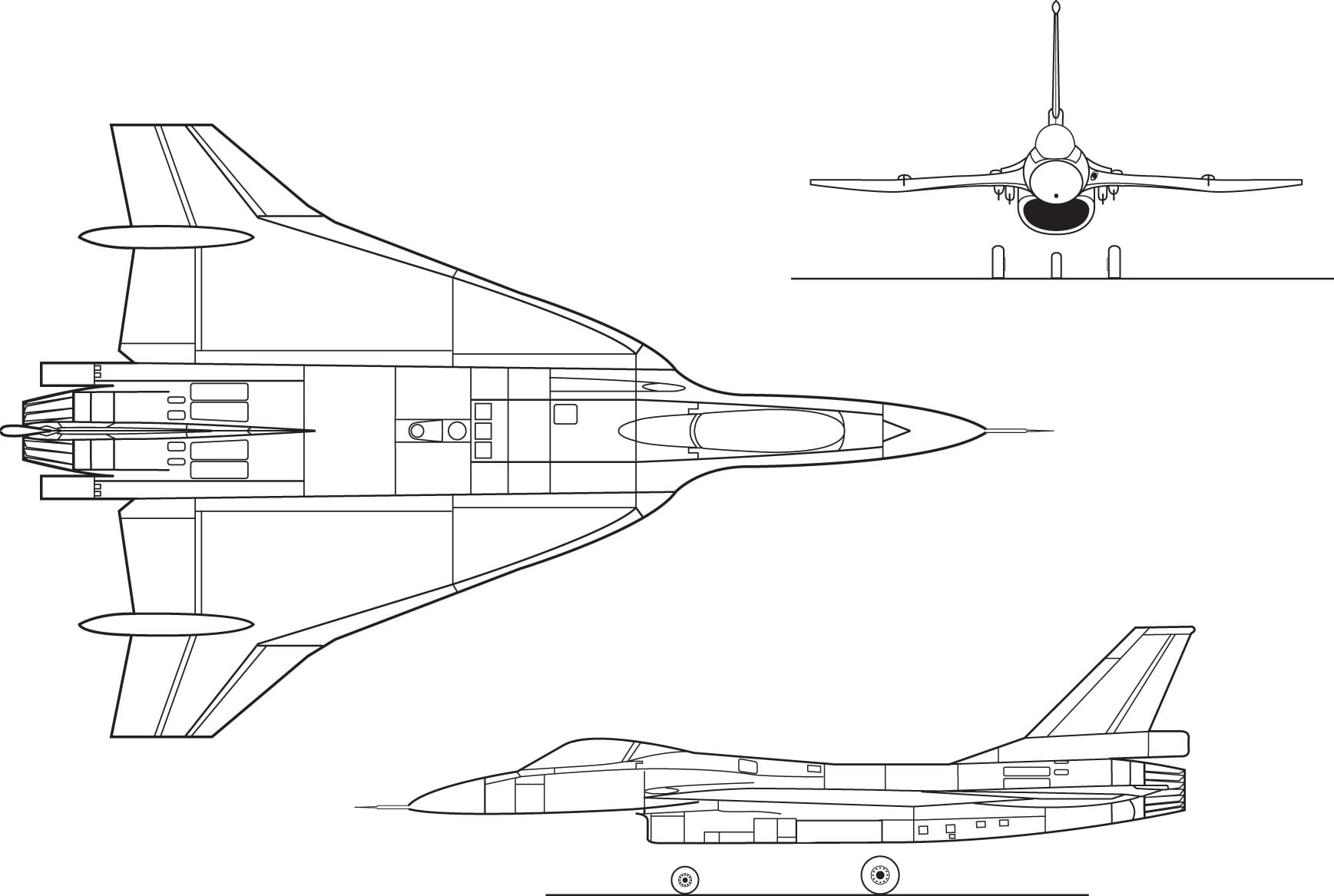 General Dynamics F-16XL The General Dynamics F-16XL with its cranked-arrow delta wing