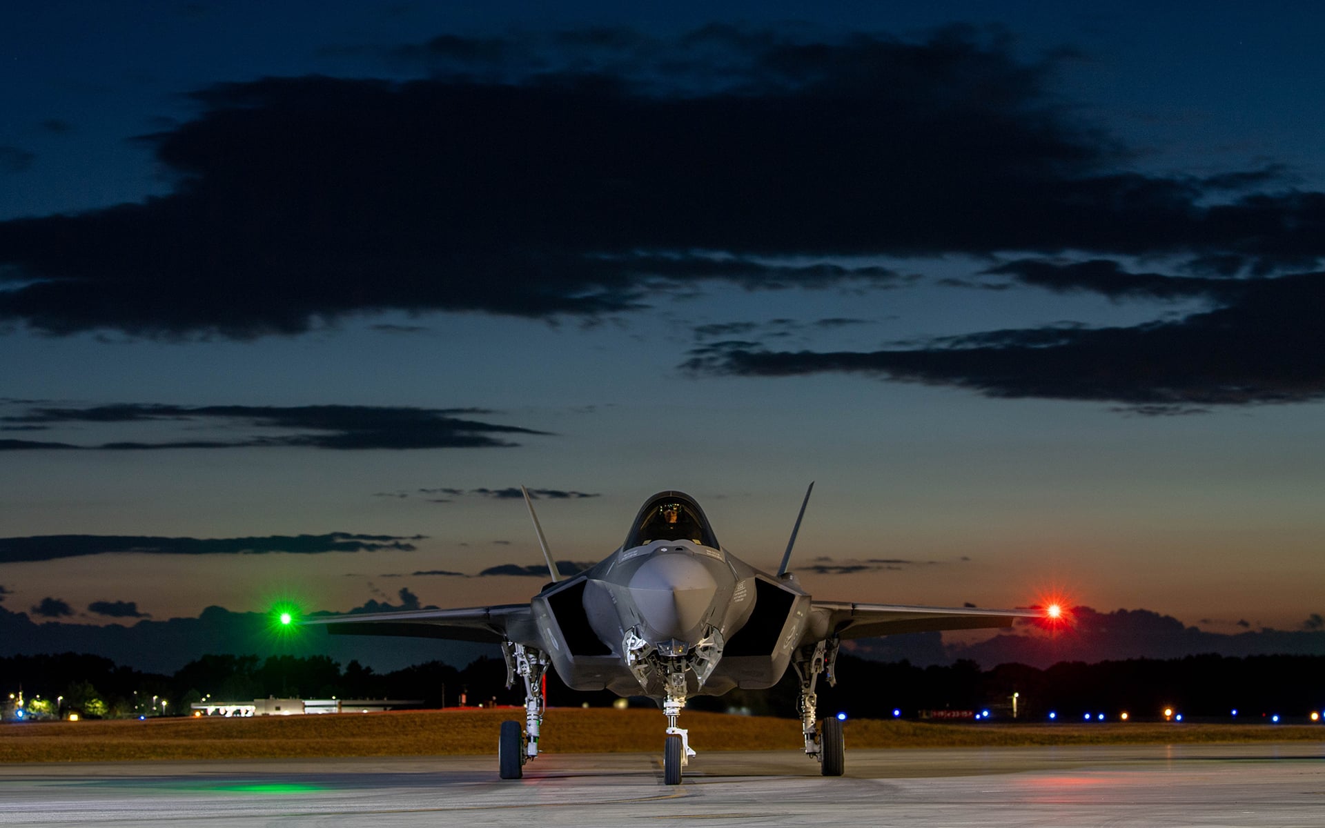A Lockheed Martin F-35A Lightning II in flight