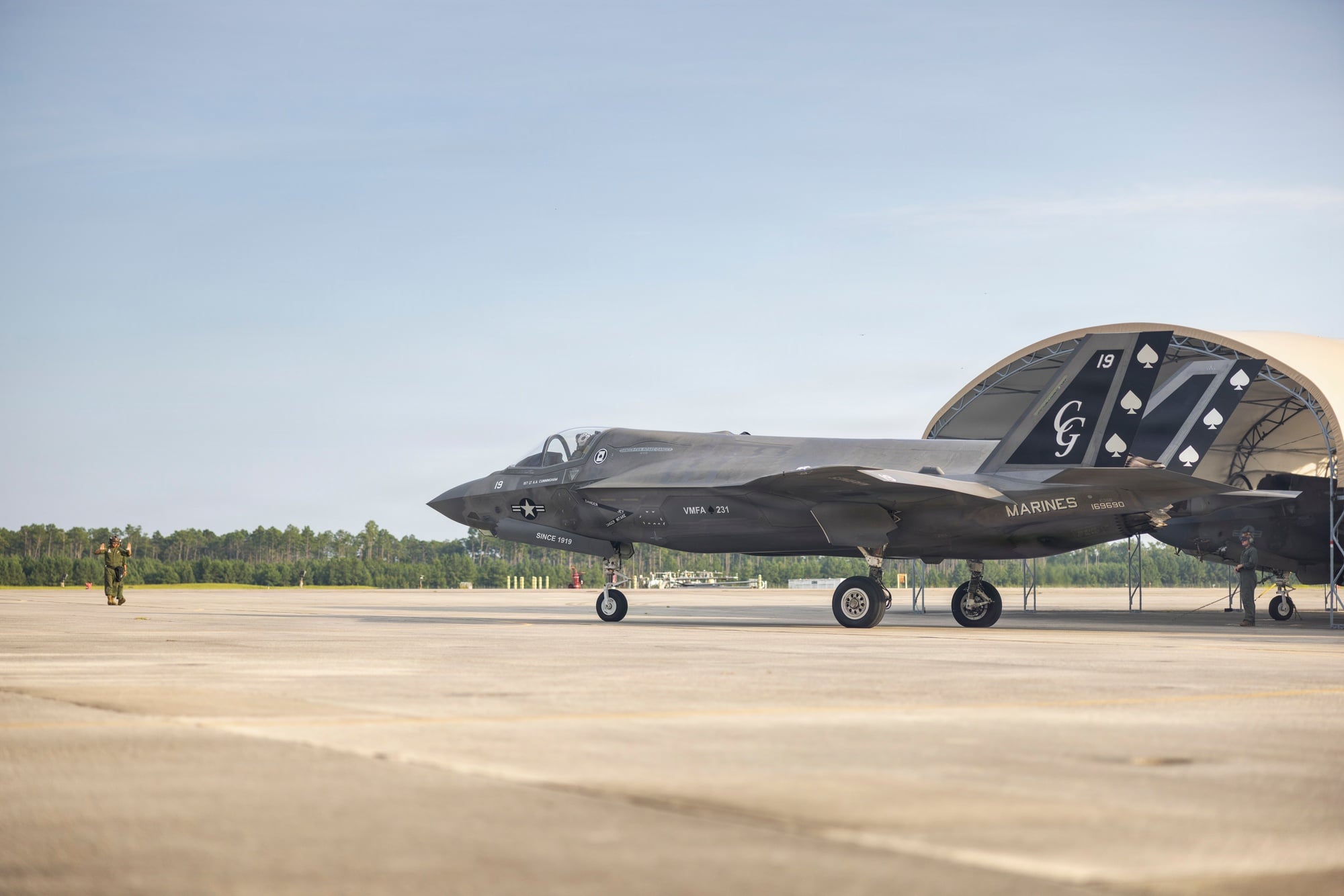 US Marine Corps F-35B Lightning II of VMFA-231 at MCAS Cherry Point