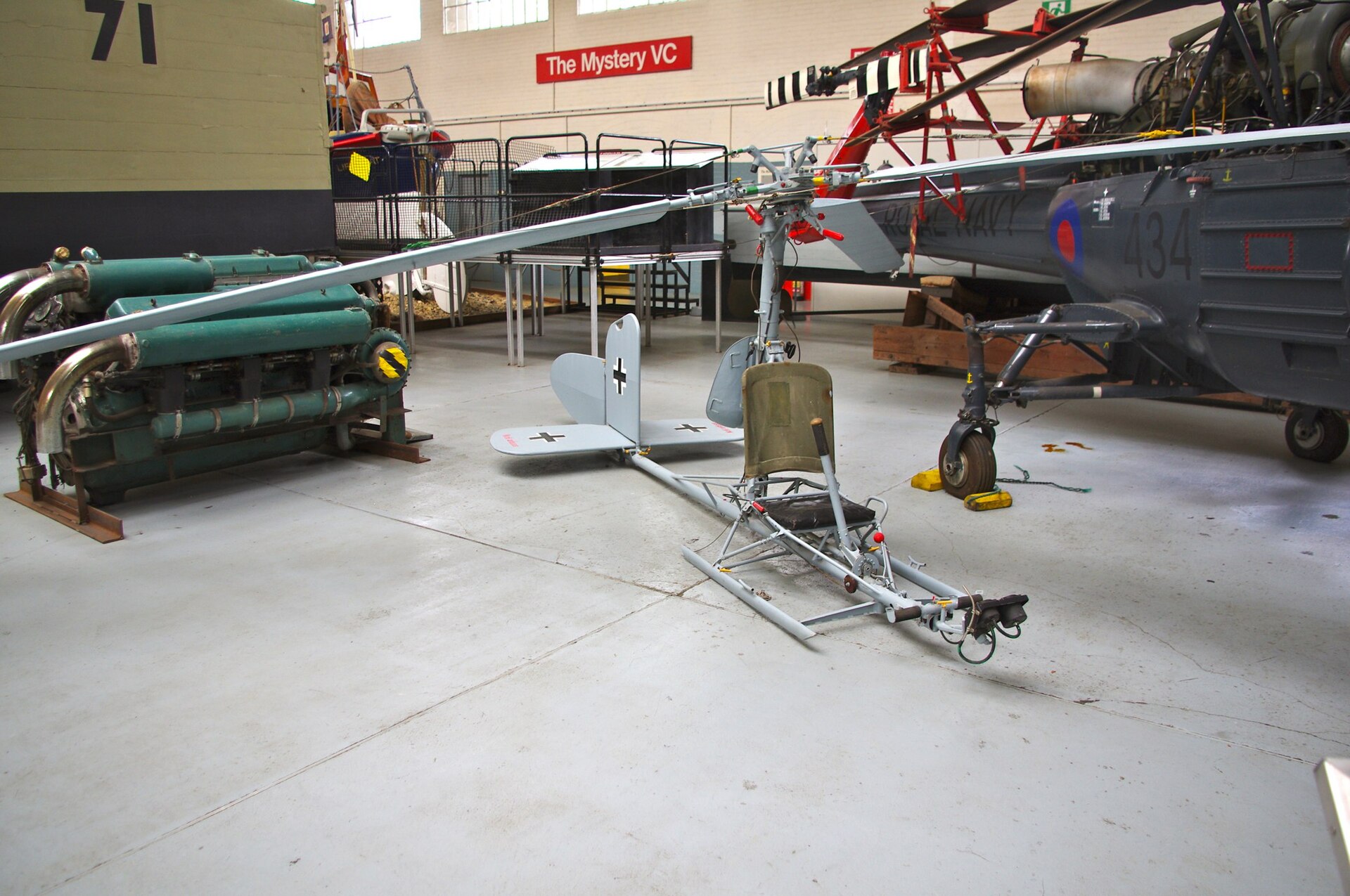 A Focke-Achgelis Fa 330 Bachstelze preserved at Duxford