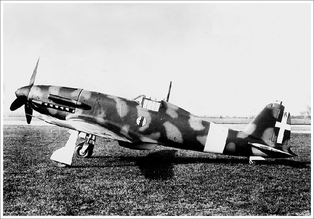 A Fiat G.55 Centauro fighter photographed during the Second World War