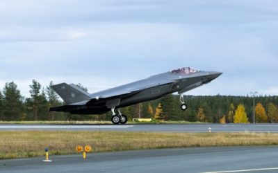 Finland’s First F-35s Land at Rovaniemi, Inside the Arctic Circle