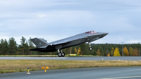 Finland’s first F-35A landing at Rovaniemi, 18 September 2026 A Finnish Air Force F-35A touching down at Rovaniemi on 18 September 2026