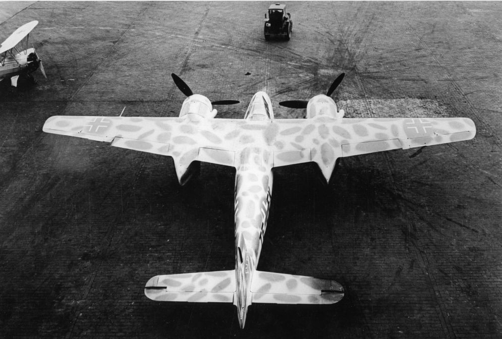 A Focke-Wulf Ta 154 Moskito on the ground