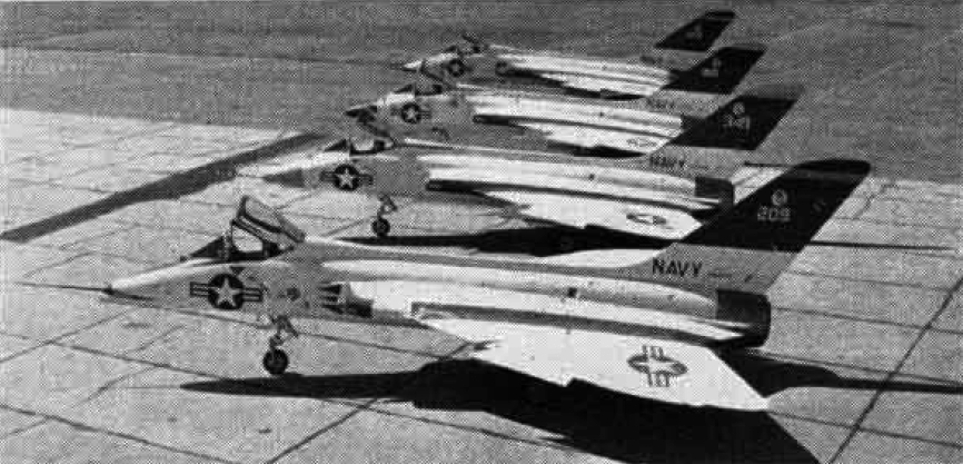 The four Douglas F5D Skylancers
