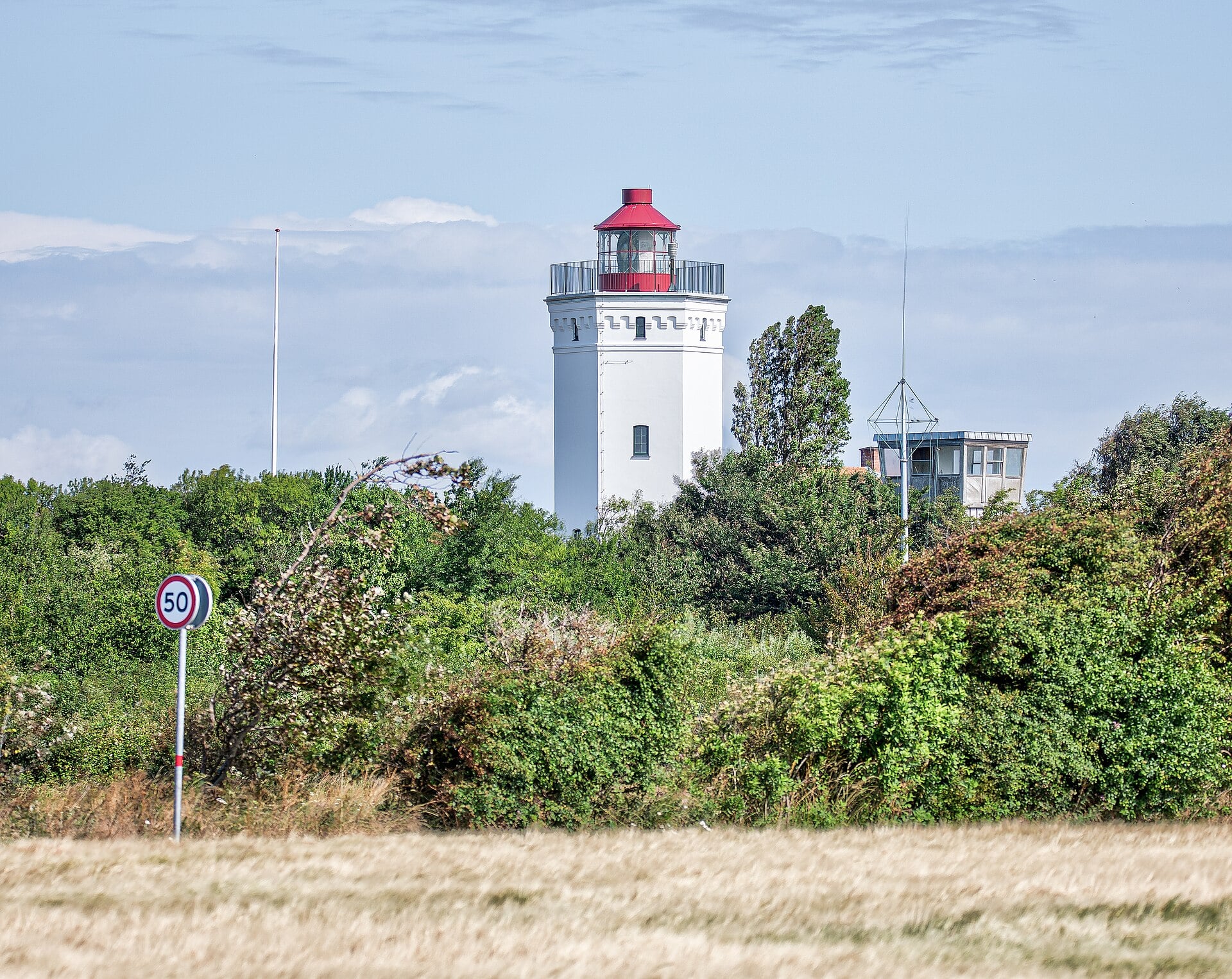 The lighthouse at Gedser on the southern tip of Falster, Denmark