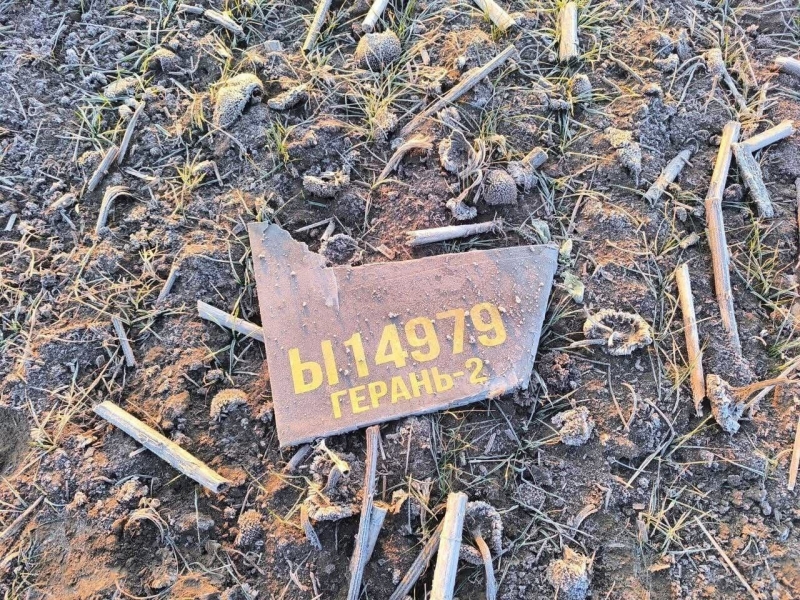A Geran-2 drone recovered in Moldova in February 2025