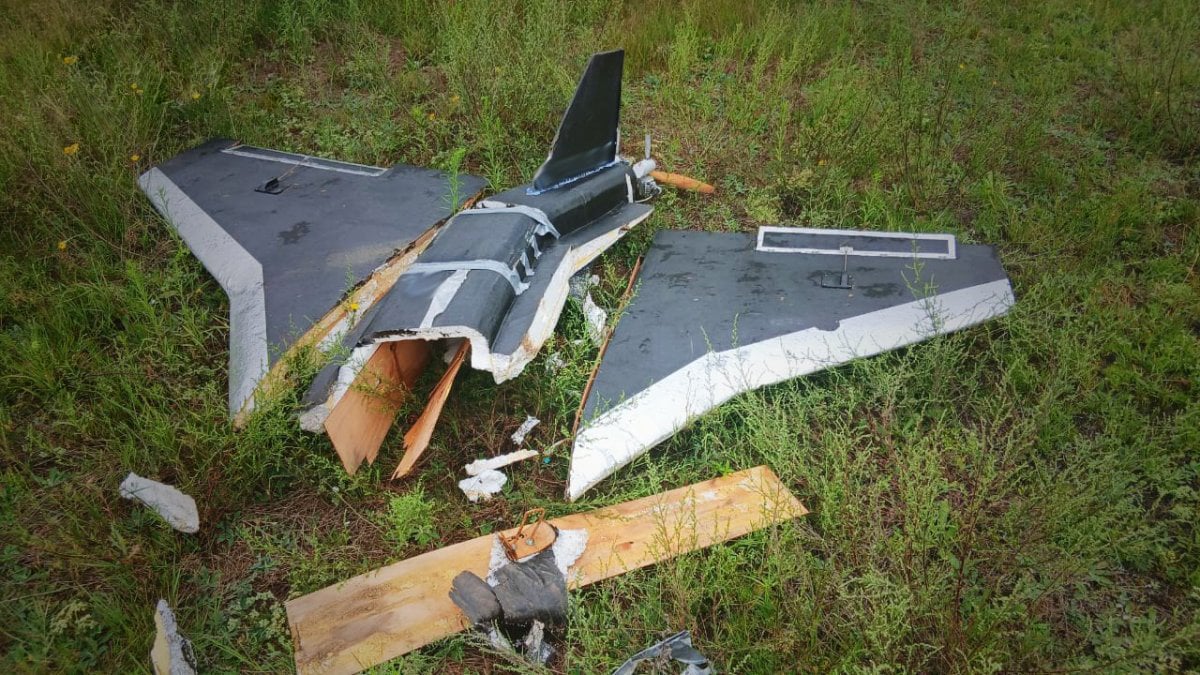 Wreckage of a Gerbera type decoy drone recovered in Ukraine