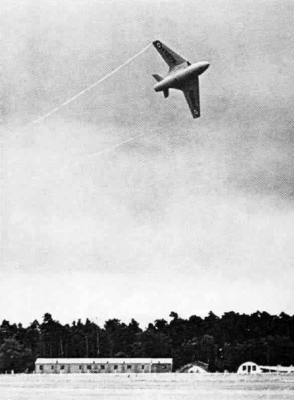 The Hawker P.1081 seen from above during a 1950 test flight