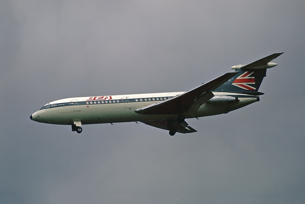 A Hawker Siddeley HS-121 Trident 1C in British European Airways colours